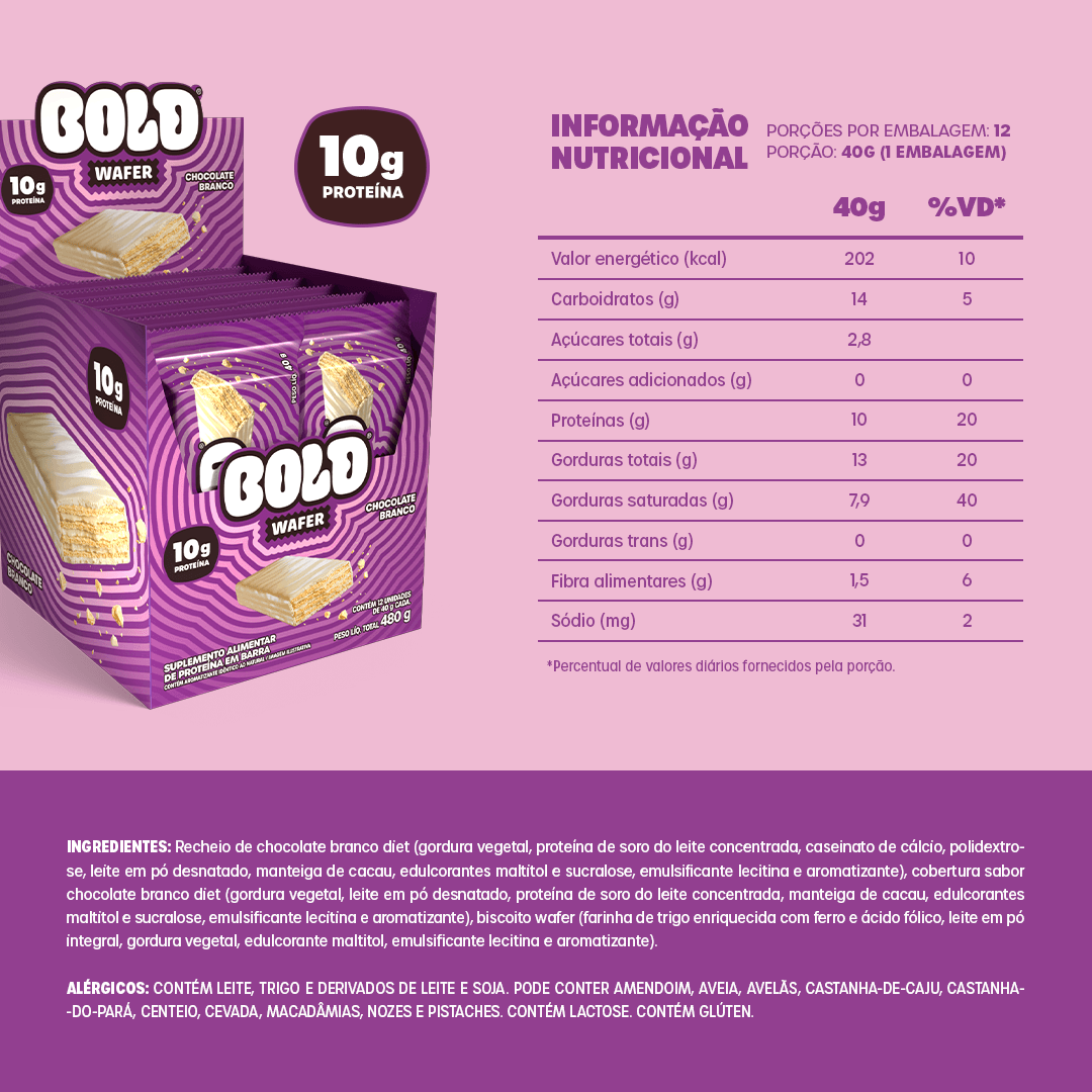 BOLD WAFER CHOCOLATE BRANCO - Image 4