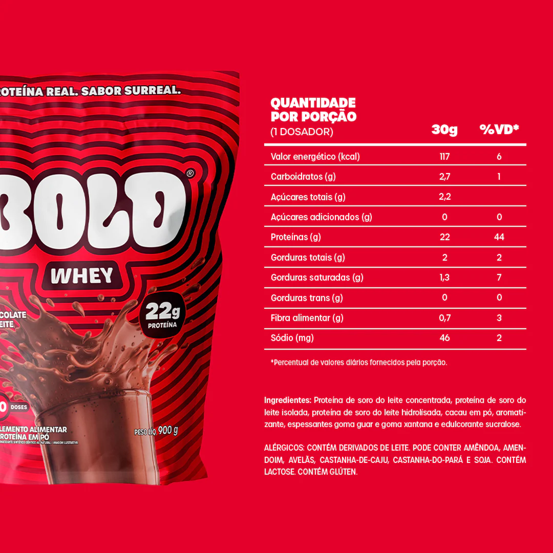 BOLD WHEY CHOCOLATE AO LEITE (900g) - Image 4