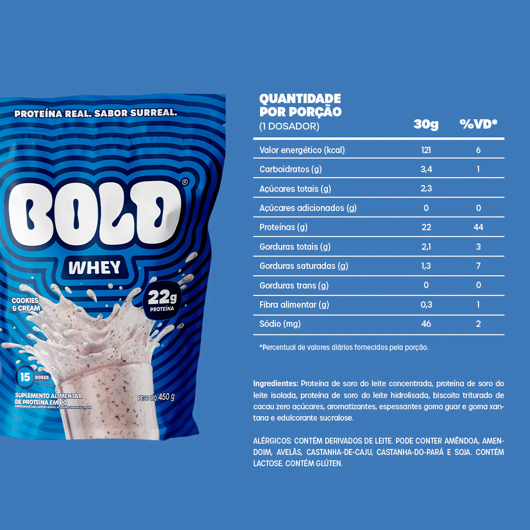 BOLD WHEY COOKIES & CREAM (450g) - Image 4