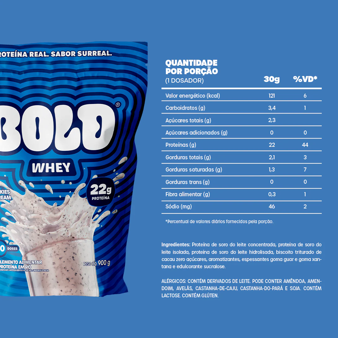 BOLD WHEY COOKIES & CREAM (900g) - Image 4