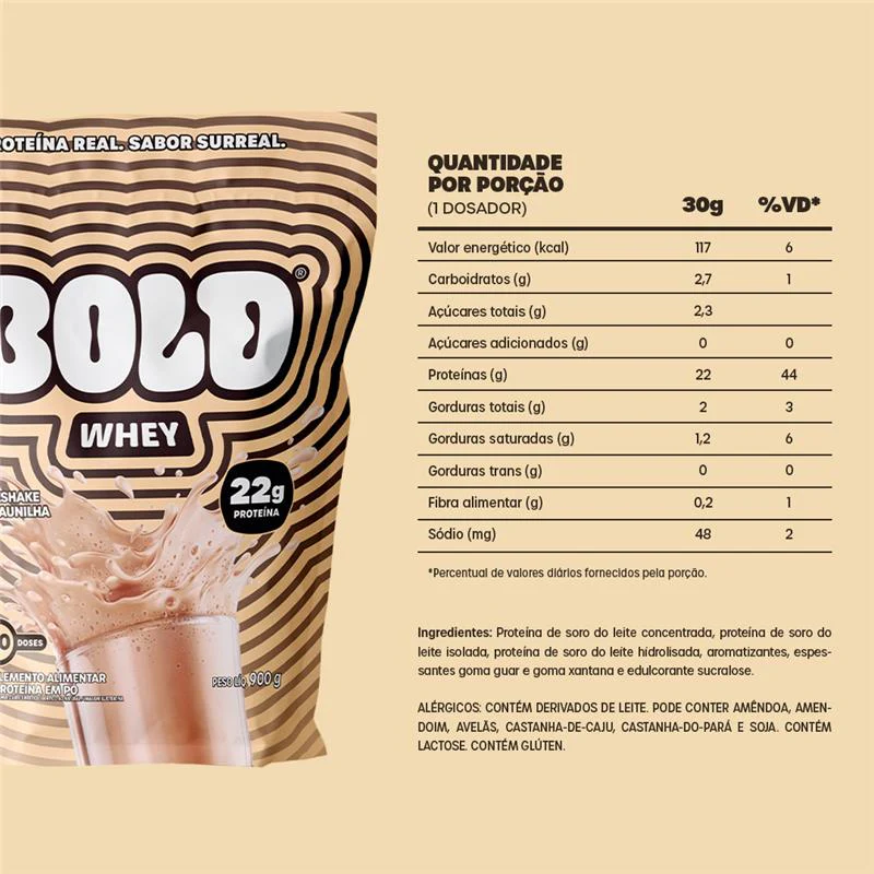 BOLD WHEY MILKSHAKE DE BAUNILHA (900g) - Image 4